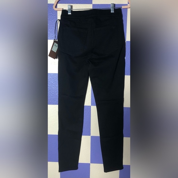 NWT 7 For All Mankind Jen 7 Comfort Skinny Pull-On Black Jeans - Size 4 - Picture 2 of 4